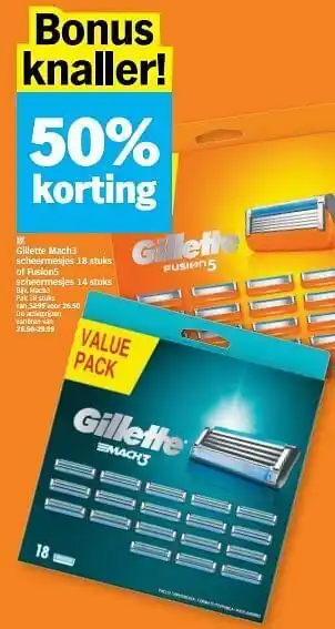 Gillette mach3 scheermesjes