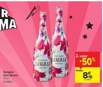 Carrefour Sangria Don Simon aanbieding