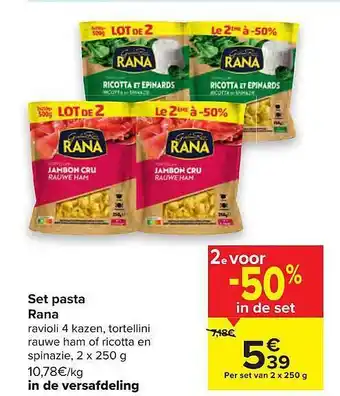 Carrefour Pasta Rana aanbieding