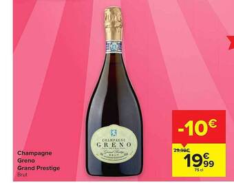 Carrefour Champagne Greno Grand Prestige aanbieding