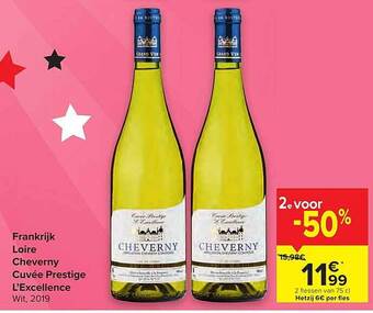 Carrefour Loire Cheverny Cuvée Prestige aanbieding