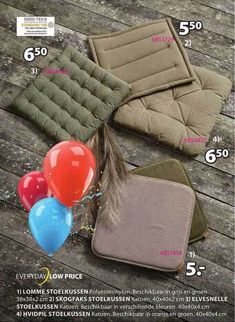 Jysk Stoelkussen aanbieding