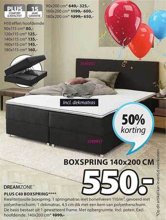 Jysk Plus C40 Boxspring aanbieding