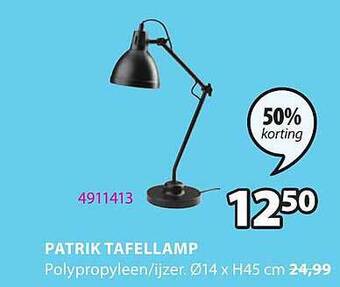 Jysk Patrik Tafellamp aanbieding