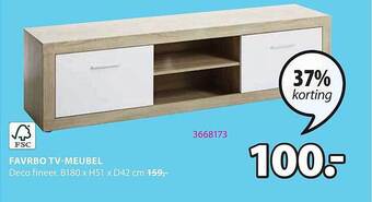 Jysk Favrbo Tv Meubel aanbieding