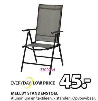 Jysk Mellby Standenstoel aanbieding
