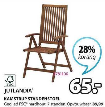 Jysk Kamstrup Standenstoel aanbieding