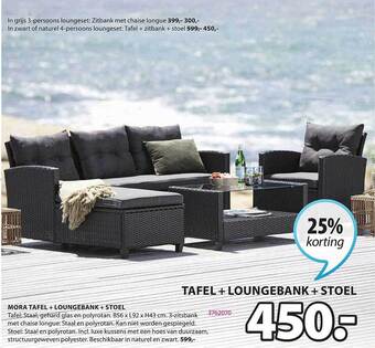 Jysk Tafel, Loungebank, Stoel aanbieding