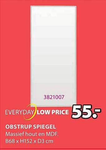 Jysk Obstrup Spiegel aanbieding