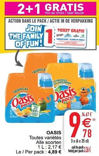 Cora Oasis aanbieding