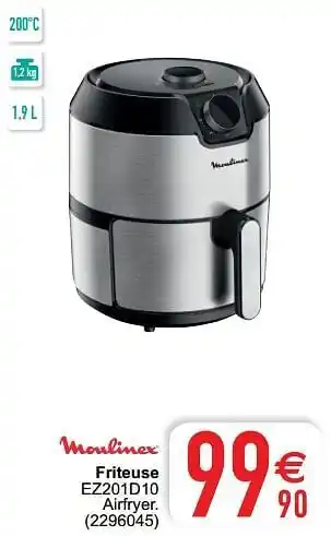 Cora Moulinex friteuse ez201d10 airfryer aanbieding