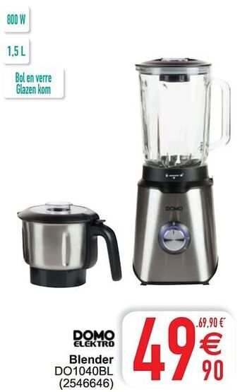 Cora Domo elektro blender do1040bl aanbieding