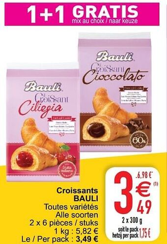 Cora Croissants bauli aanbieding