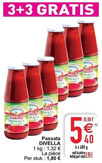 Cora Passata divella aanbieding