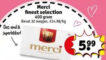 Kruidvat Merci finest selection aanbieding