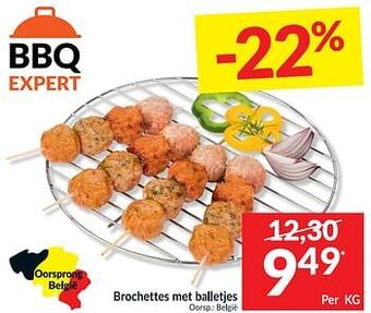Intermarché Brochettes met balletjes aanbieding