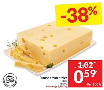 Intermarché Franse emmentaler kaas aanbieding