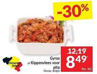 Intermarché Gyros of kippenvlees voor pita aanbieding