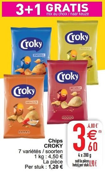 Cora Chips croky aanbieding