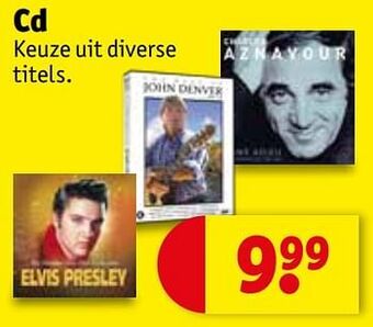 Kruidvat Cd aanbieding