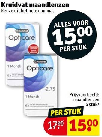 Kruidvat Maandlenzen aanbieding