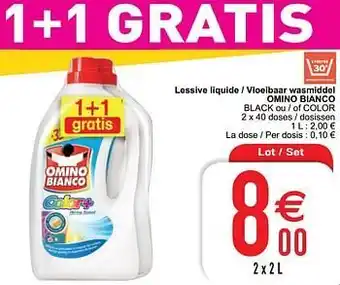 Cora Lessive liquide - vloeibaar wasmiddel omino bianco black ou - of color aanbieding
