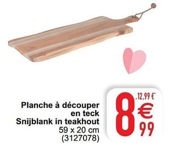 Cora Planche à découper en teck snijplank in teakhout aanbieding