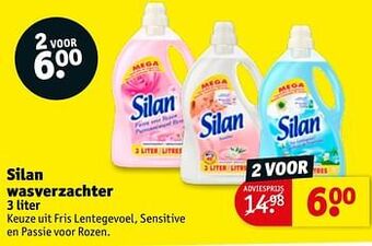 Kruidvat Silan wasverzachter aanbieding