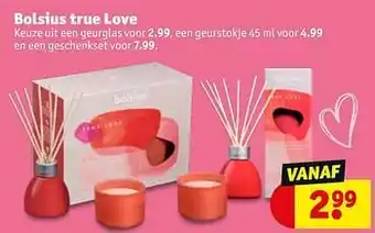 Kruidvat Bolsius true love geurglas aanbieding