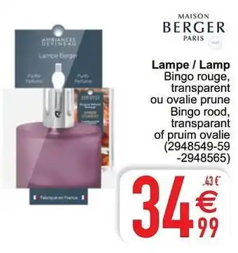 Cora Lampe - lamp aanbieding