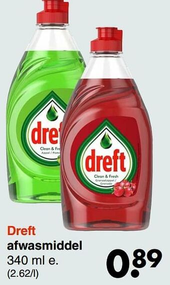 Wibra Dreft afwasmiddel aanbieding
