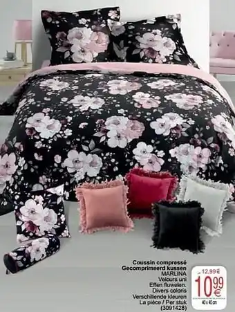 Cora Coussin compressé gecomprimeerd kussen marlina aanbieding