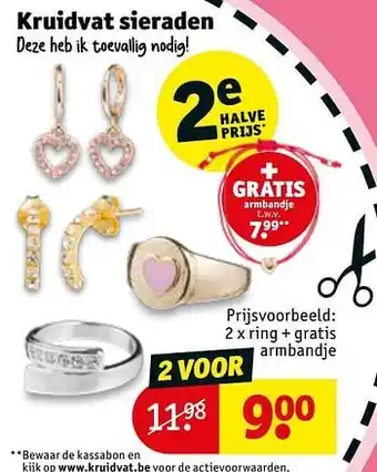 Kruidvat Ring + gratis armbandje aanbieding