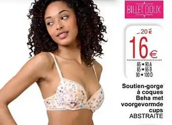 Cora Soutien-gorge à coques beha met voorgevormde cups abstraite aanbieding