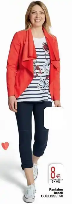 Cora Pantalon broek coulisse 7-8 aanbieding