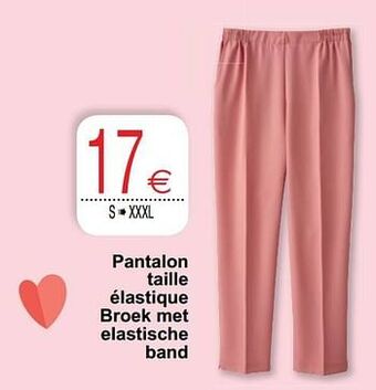 Cora Pantalon taille élastique broek met elastische band aanbieding