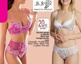 Cora Soutien-gorge à coques beha met voorgevormde cups exquise - florilège aanbieding