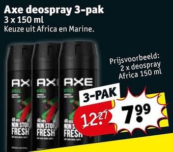 Kruidvat Deospray africa aanbieding