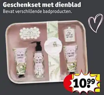 Geschenkset met dienblad