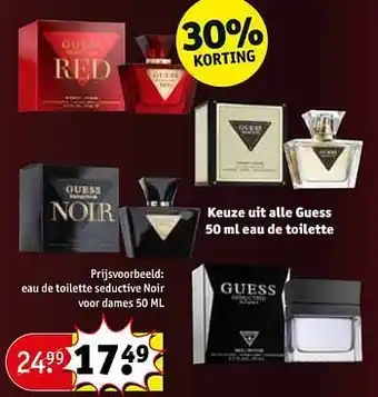 Kruidvat Eau de toilette seductive noir voor dames aanbieding