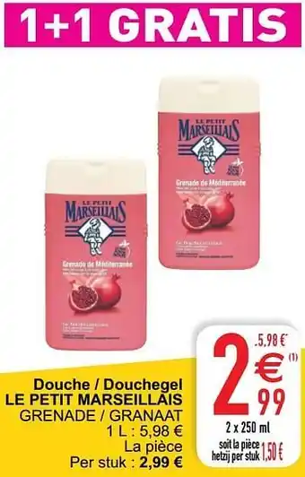 Cora Douche - douchegel le petit marseillais grenade - granaat aanbieding