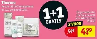 Kruidvat Douchemelk zen white lotus aanbieding