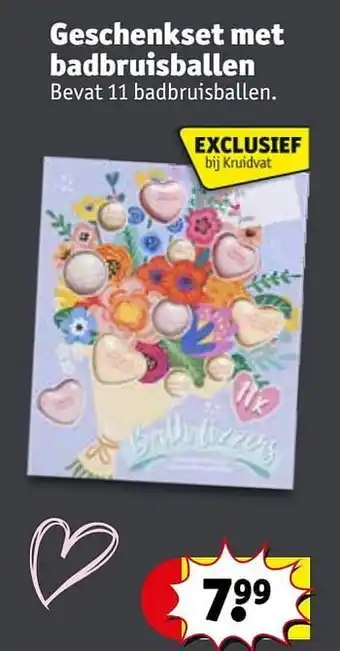 Kruidvat Geschenkset met badbruisballen aanbieding