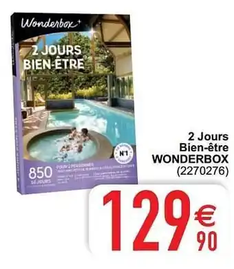 2 jours bien-être wonderbox