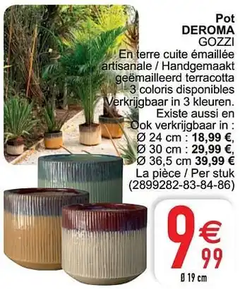 Cora Pot deroma gozzi aanbieding