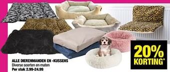 Big Bazar Alle dierenmanden en -kussens aanbieding