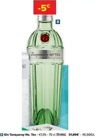 Carrefour Gin tanqueray no. ten aanbieding