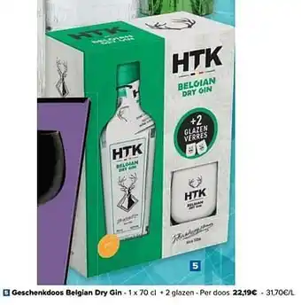 Carrefour Geschenkdoos belgian dry gin aanbieding
