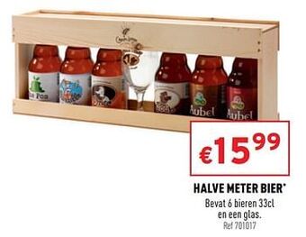 Trafic Halve meter bier aanbieding