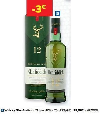 Carrefour Whisky glenfiddich aanbieding